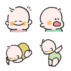 colorful Baby Emoji