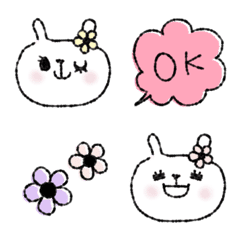 Girlish rabbit emoji