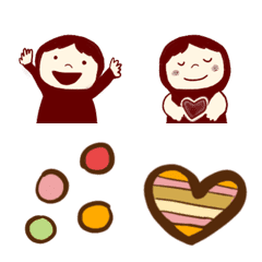 Chocolate color emoji