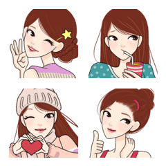 Sweet Korean Girl Emoji