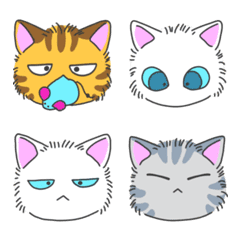 Fluffy cat Emoji Ver.2