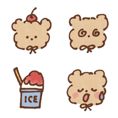 Fluffy teddy bear. 5 (Emoji)