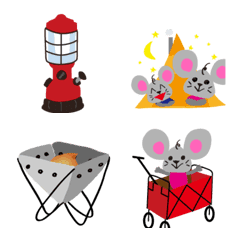I love camping! Camp mouse emoji