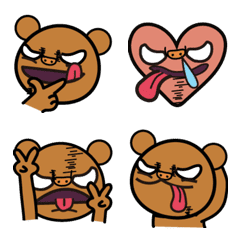 Playful bear's emoji