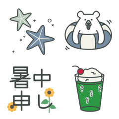 Polar Bear Emoji summer