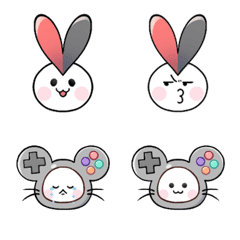 ぴょんちとねずまる 絵文字