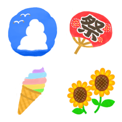 Emoji that feels atmosphere summer