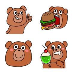 brown bear simple emoji.