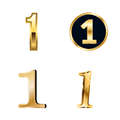 Golden number emoji