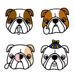 Various Bulldog Emoji
