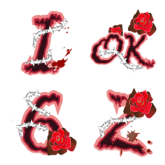 rose and thorn emoji_gothic fashion
