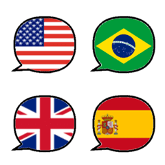 Bendera dan lambang balon emoji