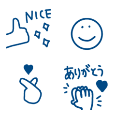 Popular hand sign emoji