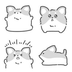 Monochrome Chihuahua emoji