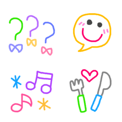 Very Simple colorful Emoji