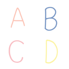 Big English alphabet