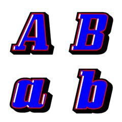 Decoration Emoji of simple letters 2