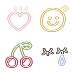 Cute emoji with rim