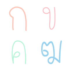 タイ語のアルファベット。
