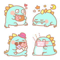 Fluffy stegosaurus emoji
