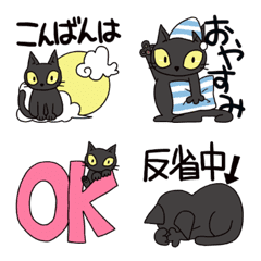 black cat face variation and one phrase3