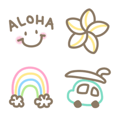 The Hawaiian Emoji2 Line Emoji Line Store