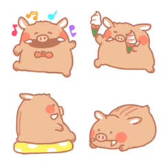 Fluffy boar emoji