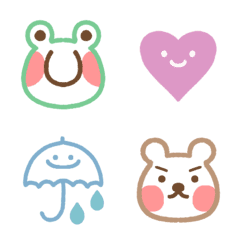 Smoky color emoji(adult-cute)