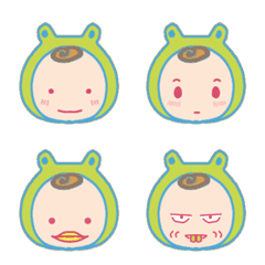 Frog costume emoji.