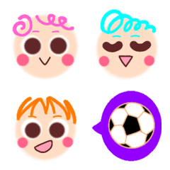 Various and colorful face and hair 2nd.