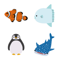 Emoji of creature of sea and waterside