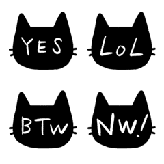 English abbreviations 1 (cat silhouette)