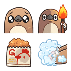 Emoji of unfriendly animals:platy's part