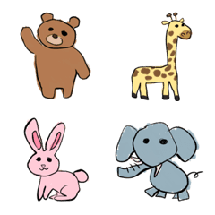 Animals Emoji with the left hand