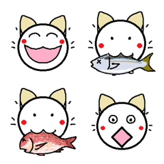 White cat (red cheeks)