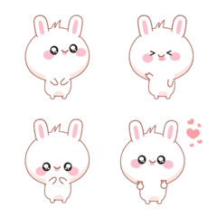 Chubby Rabbit : Noom Nim Emoji