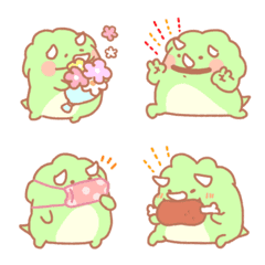 Fluffy triceratops emoji