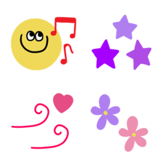 Colorful and cute symbols.