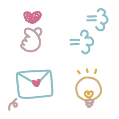 simple dull color Emoji2(With edging)