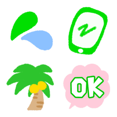 GREEN,simple emoji