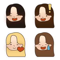 韓国っぽ女の子 Emojilist Lineクリエイターズ絵文字まとめサイト