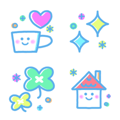 Easy-to-use marine blue Emoji