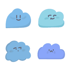 Cute Little Clouds Emojis