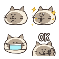 Siamese cat reporter emoji