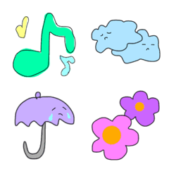 Various pastel Emoji