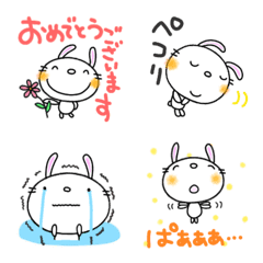 yuko's rabbit ( greeting ) Keigo Emoji