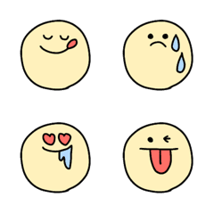 Simple Handwriting Emoji Smiley Line Emoji Line Store