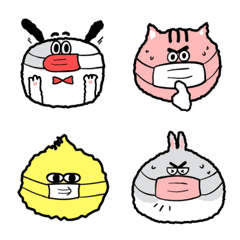 Emoji of We are fluffy (Mask)