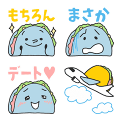 Tacos Emoji (BLUE and Symbols/Blue Corn)