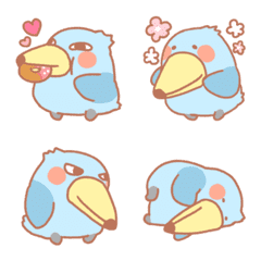 Fluffy shoebill emoji